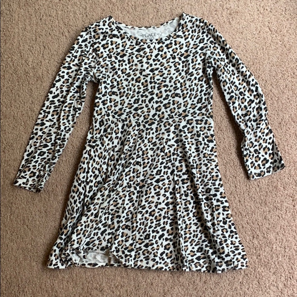 Children’s Place Long Sleeve Leopard Dress